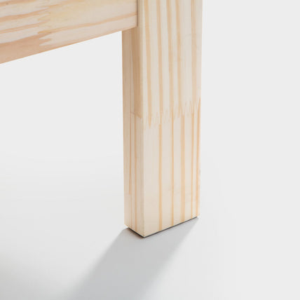 Saskia Bed Frame Double Unfinished Pine