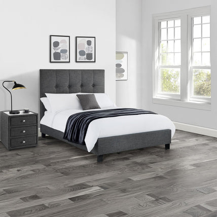 Sorin Bed Frame Double Slate Linen