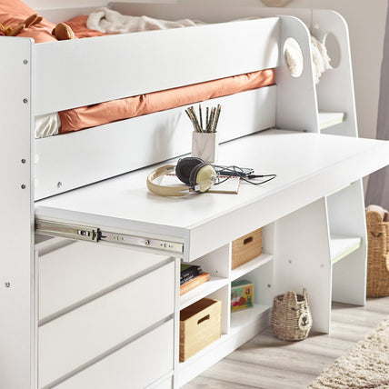 Vespa Midsleeper Bed White