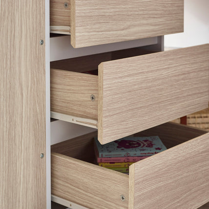Oasis Highsleeper Bed Wood & White