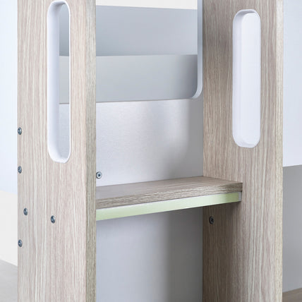 Oasis Highsleeper Bed Wood & White
