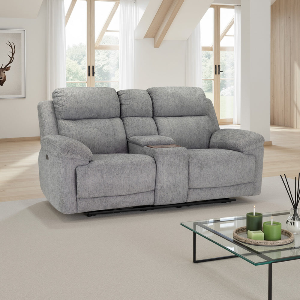 Owen Electric Recliner Sofa 2 Seater Grey
