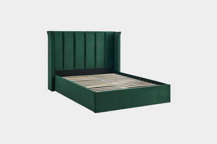 Polaris Storage Bed Frame Double Green