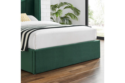 Polaris Storage Bed Frame Double Green