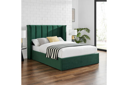 Polaris Storage Bed Frame Double Green