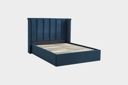 Polaris Storage Bed Frame King Blue