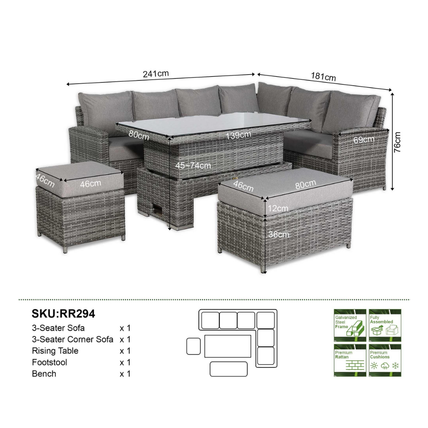 Middleton Grey Garden Set