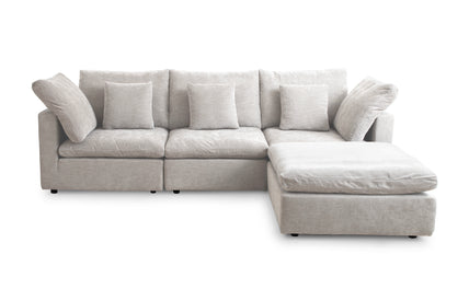 Lotus Feather Sofa Beige Modular Corner