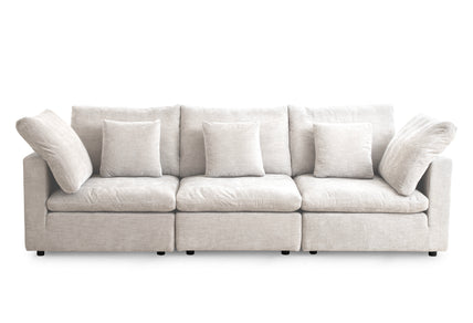Lotus Feather Sofa Beige Modular Corner