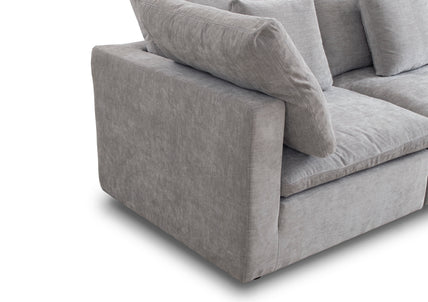 Lotus Feather Sofa Grey Modular Corner