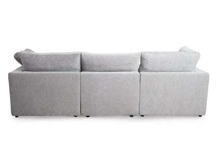 Lotus Feather Sofa Grey Modular Corner