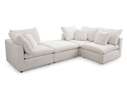 Lotus Feather Sofa Stone Modular Corner
