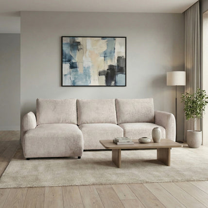 Sage Sofa Bed Left Hand Facing Corner Mushroom