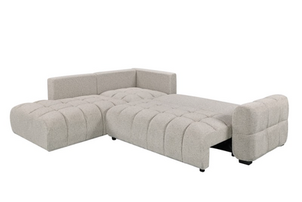 Noelle Sofabed Light Grey Left Hand Facing Corner