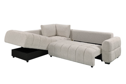 Noelle Sofabed Light Grey Left Hand Facing Corner