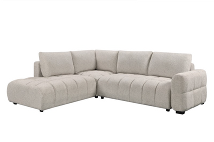 Noelle Sofabed Light Grey Left Hand Facing Corner