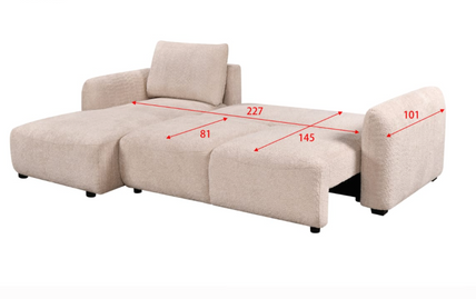 Sage Sofa Bed Right Hand Facing Corner Graphite