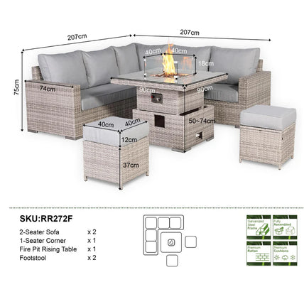 Folkstone Grey Garden Set