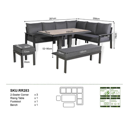 Brading Grey Garden Set