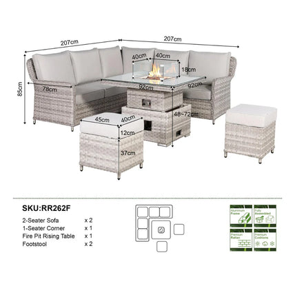 Kempton Grey Garden Set