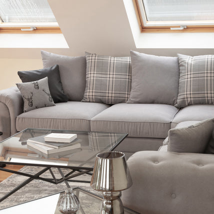 Verona Scatterback Sofa Grey Large Corner