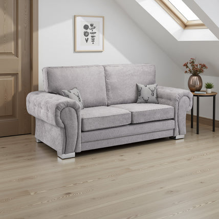 Verona Fullback Sofa Grey 3 Seater