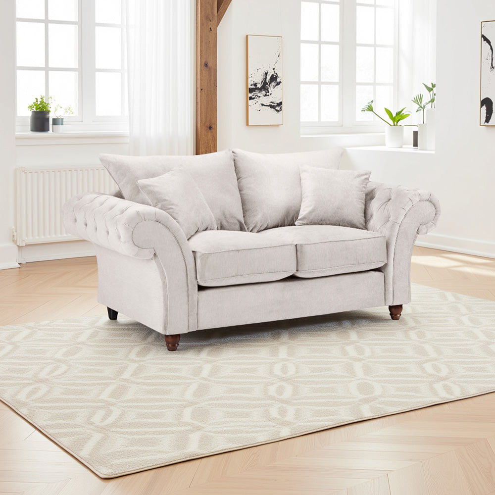 Windsor Fullback Sofa Stone 2 Seater