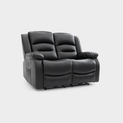 Alva Electric Recliner Sofa Black 2 Seater
