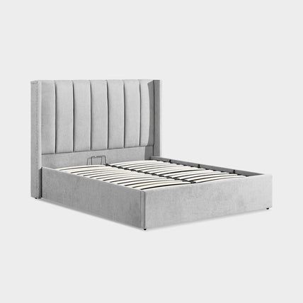 Amber Bed Frame Double Grey