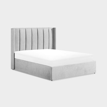 Amber Bed Frame Double Grey