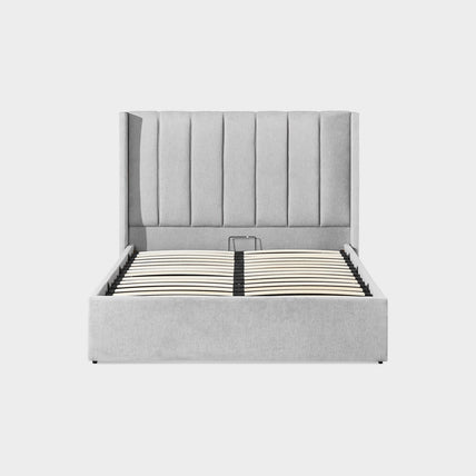 Amber Bed Frame Double Grey
