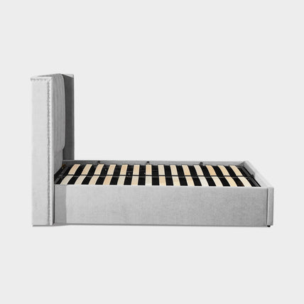 Amber Bed Frame Double Grey