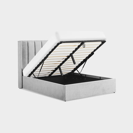 Amber Bed Frame Double Grey