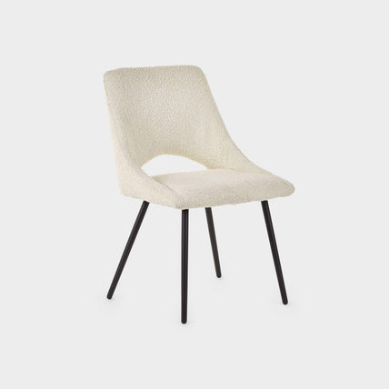 Apis Set Of 2 Dining Chairs Boucle Ivory
