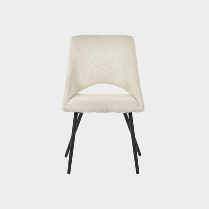 Apis Set Of 2 Dining Chairs Boucle Ivory