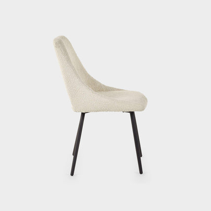 Apis Set Of 2 Dining Chairs Boucle Ivory