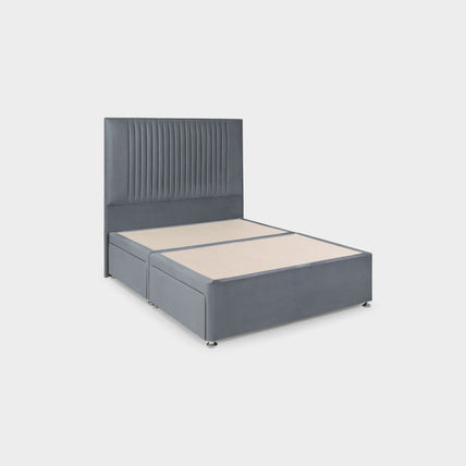 Bea 4 Drawer Bed King Plush Steel 4 Drawers