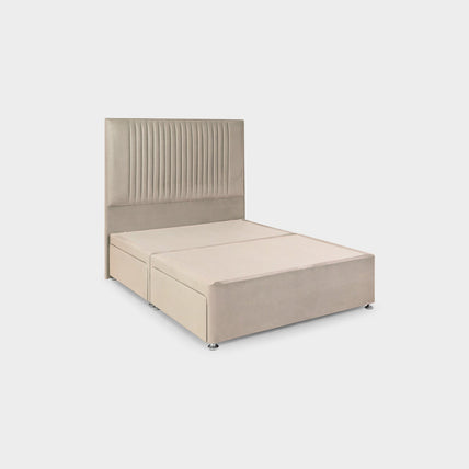Bea 4 Drawer Bed Super King Plush Stone 4 Drawers