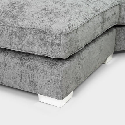 Bishop Scatterback Sofa Platinum U Shape Corner