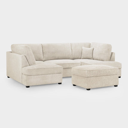 Carnaby Sofa Boucle Beige U Shape Corner