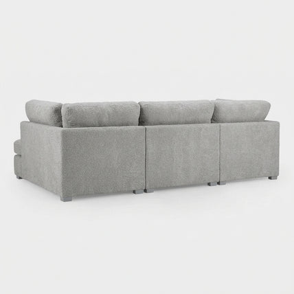 Carnaby Sofa Boucle Grey U Shape Corner