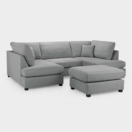 Carnaby Sofa Grey U Shape Corner
