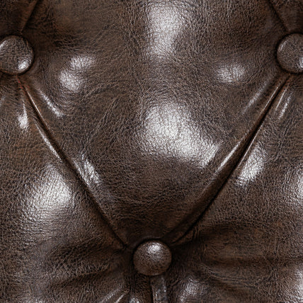 Chesterfield Sofa Antique Brown 3 Seater