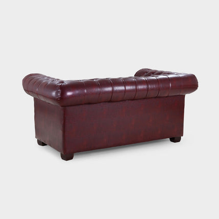 Chesterfield Sofa Oxblood Red 2 Seater
