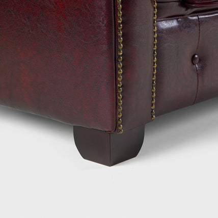 Chesterfield Sofa Oxblood Red 2 Seater