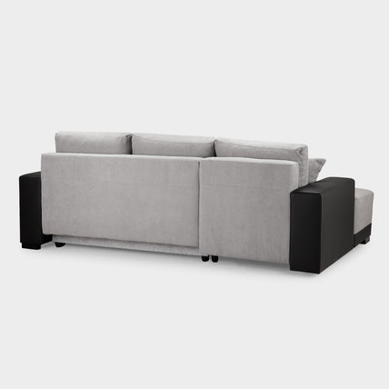Cimiano Sofa Bed Black/Grey Left Hand Facing Corner