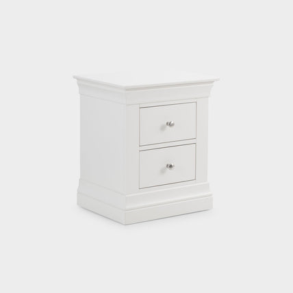 Clove Bedside White 2 Drawer