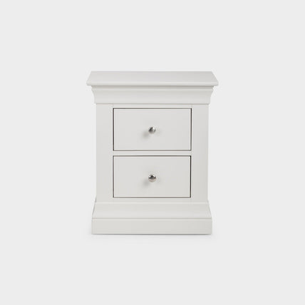 Clove Bedside White 2 Drawer