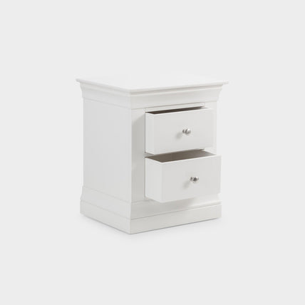 Clove Bedside White 2 Drawer