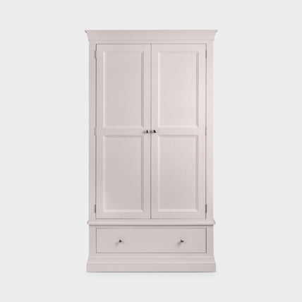 Clove Wardrobe Grey 2 Door 1 Drawer
